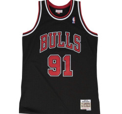 nba球衣-dennis rodman hardwood classic jersey (97-98 bulls black